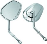 Biker's Choice Tapered Mirrors 482008 Side View Mirror TAPERED SHORT STEM MIRRORS CHR CHR thumbnail 2