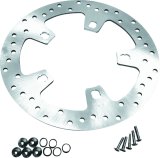 Biker's Choice 5-Spoke Brake Rotors 482592 Rotor, 5-Spoke, Front, Non-Floating, Cross-Drilled, Stainless Steel, Natural, Harley-Davidson®, Each thumbnail 2