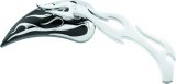 Biker's Choice Mirrors 490548 Mirrors, Side View, Custom, Teardrop, Convex, Manual, Black/Chrome Housing, Harley-Davidson®, Pair thumbnail 2