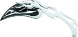 Biker's Choice Mirrors 490548 Mirrors, Side View, Custom, Teardrop, Convex, Manual, Black/Chrome Housing, Harley-Davidson®, Pair thumbnail 3