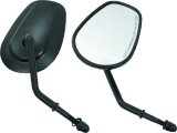 Biker's Choice Tapered Mirrors 482009 Side View Mirror TAPERED SHORT STEM MIRRORS BLK BLK thumbnail 2
