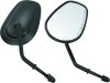 Biker's Choice Tapered Mirrors 482009 Side View Mirror TAPERED SHORT STEM MIRRORS BLK BLK thumbnail 4
