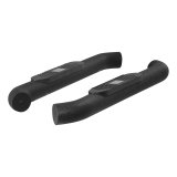 Aries Automotive Big Step 4 in. Round Side Bars AL231008 Bars, Step, Diameter, Aluminum, Black Textured Powdercoated, Jeep, Pair thumbnail 6