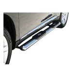 Aries Automotive 4 in. Oval Side Bars for 2004-2014 F-150, 2004 F-150 HERITAGE - S223016-2 Step Bars, Oval, in., Stainless Steel, Polished, Ford, Pair thumbnail 2