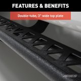 Aries Automotive Rocker Steps for 2019-2025 1500 - 2074112 Step Bars, Nerf Bars, Steel, Textured Black Powdercoated, Ram, Pair thumbnail 6