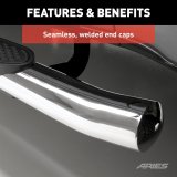 Aries Automotive 4 in. Oval Side Bars for 2019-2021 1500 - S225044-2 Nerf and Step Bars, Ram, Side,4 Stainless, Pair thumbnail 3