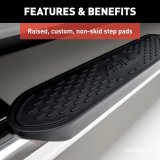 Aries Automotive 4 in. Oval Side Bars for 2019-2021 1500 - S225044-2 Nerf and Step Bars, Ram, Side,4 Stainless, Pair thumbnail 4