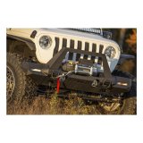 Aries Automotive TrailChaser Front Bumper with Corner and Brush Guards for 2020-2024 GLADIATOR, 2018-2024 WRANGLER - 2082079 Bumpers, Fabricated, Steel, Black Powdercoated, Textured, Front, Center Section, Guards, Guard, Jeep, Kit thumbnail 2