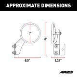ARIES Automotive Side View Mirrors 3500300 Jeep Door 1997-2006 Jeep Wrangler TJ; 2007-2018 Jeep Wrangler JK; 2018-2020 Jeep Wrangler JL thumbnail 1