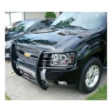 Aries Automotive Grille Guards for 2007-2014 TAHOE, SUBURBAN 1500, 2007-2013 AVALANCHE - 4065 Guard, Brush Guard, Steel, Black Powdercoated, Chevy, Each thumbnail 1