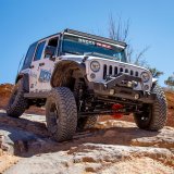 Aries Automotive TrailCrusher Front Bumper with Brush Guards for 2007-2017 WRANGLER, 2018 WRANGLER JK - 2186000 Bumper, Fabricated, Steel, Black Powdercoated, Front, Guard, Jeep, Kit thumbnail 1