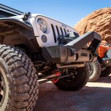 Aries Automotive TrailCrusher Front Bumper with Brush Guards for 2007-2017 WRANGLER, 2018 WRANGLER JK - 2186000 Bumper, Fabricated, Steel, Black Powdercoated, Front, Guard, Jeep, Kit thumbnail 2