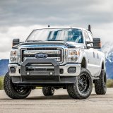 Aries Automotive AdvantEDGE 5.5 in. Bull Bars for 2019-2024 1500 - 2165102 Grille Guards, ADVANTEdge Bar, Aluminum, Black Powdercoated, LED, Ram, Each thumbnail 2