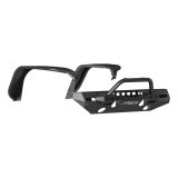 Aries Automotive TrailChaser Front Bumper with Corner Guards, Brush Guards and Fender Flares for 2018-2024 WRANGLER - 2082096 Bumpers, Fabricated, Aluminum, Black Powdercoated, Textured, Front, Center Section, Guard, Flares, Jeep, Kit thumbnail 4