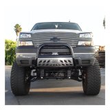 Aries Automotive 3 in. Bull Bars B35-4002 Grille Guard, Bar, Steel, Black Powdercoated, Chevy, GMC, Each thumbnail 1