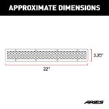 ARIES Automotive Grille Guard Components PJ20MB Face Plate, Pro Series, 20In, Msh, Bl, thumbnail 4