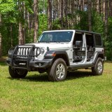 Aries Automotive Pro Series Grille Guards for 2020-2024 GLADIATOR, 2018-2024 WRANGLER - P1053 Guards, Brush Guard, Steel, Black Textured Powdercoat, Jeep, Each thumbnail 1