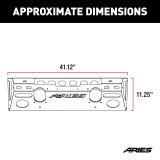 Aries Automotive TrailChaser Front Bumpers for 2007-2017 WRANGLER, 2018 WRANGLER JK - 2081000 Bumper, Front, Modular, Center, 07-17 ALL thumbnail 8