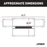 Aries Automotive Pro Series Grille Guards for 2014-2018 SILVERADO 1500, 2019 1500 LD - P4091 Guards, Brush Guard, Steel, Black Textured Powdercoat, Chevrolet, Each thumbnail 4
