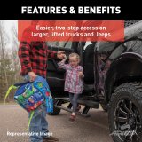 Aries Automotive ActionTrac Powered Running Boards for 2021-2024 BRONCO - 3036572 Boards, Power, Aluminum, Black Powdercoated, Ford, 4-Door, Pair thumbnail 2