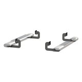 Aries Automotive 6 in. Oval Side Bar Mounting Brackets for 2004-2014 F-150 - 4504 Step Brackets, Oval, Ford, Kit thumbnail 2