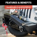 Aries Automotive TrailCrusher Front Bumpers for 2020-2024 GLADIATOR, 2018-2024 WRANGLER - 2186002 Bumper with Grille Guard, TrailCrusher, Jeep, Each thumbnail 2
