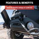 Aries Automotive TrailCrusher Front Bumpers for 2020-2024 GLADIATOR, 2018-2024 WRANGLER - 2186002 Bumper with Grille Guard, TrailCrusher, Jeep, Each thumbnail 3