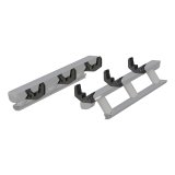 Aries Automotive ActionTrac Mounting Brackets for 2015-2025 CANYON, COLORADO - 3025104 Running Board Component, Bracket, ActionTrac, Black Powdercoated, Chevrolet, GMC, Kit thumbnail 1