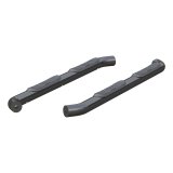 Aries Automotive 3 in. Round Side Bars for 2018-2025 WRANGLER - 35701 Nerf and Step Bars, Bars, Steel, Black Powdercoated, 70.510 Length, Jeep, Pair thumbnail 3