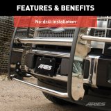 ARIES Automotive Grille Guards 2069-2 Guard, 2007-2021 Toyota Tundra All; 2008-2021 Toyota Sequoia All; thumbnail 1