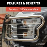 ARIES Automotive Grille Guards 2069-2 Guard, 2007-2021 Toyota Tundra All; 2008-2021 Toyota Sequoia All; thumbnail 2