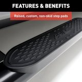 Aries Automotive 4 in. Oval Side Bars for 2021-2024 BRONCO - S224047 Step Bars, Diameter, Oval, Steel, Black, Ford, 2-Door, Pair thumbnail 3
