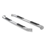 Aries Automotive 3 in. Round Side Bars 204045-2 Step Bars, Diameter, Stainless Steel, Polished, Chevy, GMC, Pair thumbnail 1