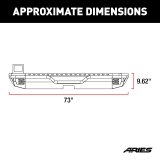 Aries Automotive TrailChaser Rear Bumper with Corner Guards and LEDs for 2018-2025 WRANGLER - 2082081 Bumpers, Fabricated, Steel, Black Powdercoated, Textured, Rear, Center Section, Guards, Jeep, Kit thumbnail 4