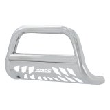 Aries Automotive 3 in. Bull Bars for 2019-2024 1500 - 35-5008 Grille Guard, Bar with Skid Plate, Ram, Stainless, Polished, Each thumbnail 9
