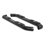 Aries Automotive Big Step 4 in. Round Side Bars AL233006 Bars, Step, Diameter, Aluminum, Black Textured Powdercoated, Ford, Pair thumbnail 5