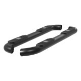 Aries Automotive Big Step 4 in. Round Side Bars AL233006 Bars, Step, Diameter, Aluminum, Black Textured Powdercoated, Ford, Pair thumbnail 6