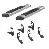 Aries Automotive 6 in. Oval Side Bars 4444006 Step Bars, Stainless Steel, Polished, 6.00 Diameter, 53.00 Length, Chevrolet, GMC, Pair thumbnail 3