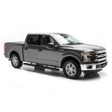 Aries Automotive 6 in. Oval Side Bars 4445027 Step Bars, Aluminum, Black Powdercoated, Gloss, 6.00 Diameter, 91.00 Length, Ford, Pair thumbnail 4