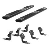 Aries Automotive 6 in. Oval Side Bars 4445027 Step Bars, Aluminum, Black Powdercoated, Gloss, 6.00 Diameter, 91.00 Length, Ford, Pair thumbnail 5