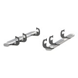 Aries Automotive 6 in. Oval Side Bar Mounting Brackets 4490 Step Brackets, Oval, Chevy, GMC, Kit thumbnail 4