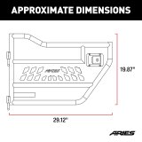 ARIES Automotive - Doors for 2020-2025 GLADIATOR, 2018-2025 WRANGLER 2500200 Tube Doors, Jeep Wrangler JL Rear thumbnail 8