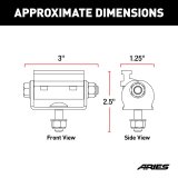 ARIES Automotive Light Mount Brackets 1110312 LED Mounting Brackets, Pack Of 2 thumbnail 5