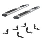 Aries Automotive 6 in. Oval Side Bars for 2019-2025 1500 - 4444047 Step Bars, Stainless Steel, Polished, 6.00 Diameter, 91.00 Length, Ram, Pair thumbnail 5