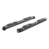 Aries Automotive Big Step 4 in. Round Side Bars AL232012 Bars, Step, Diameter, Aluminum, Black Textured Powdercoated, Toyota, Pair thumbnail 4