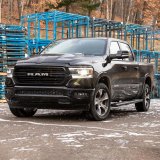 Aries Automotive 6 in. Oval Side Bars for 2002-2008 RAM 1500 - 4445013 Step Bars, Aluminum, Black Powdercoated, Gloss, 6.00 Diameter, 85.00 Length, Dodge, Pair thumbnail 1