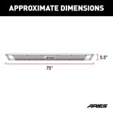 Aries Automotive AdvantEDGE 5.5 in. Side Bars 2555002 Step Bars, Diameter, Aluminum, Chrome Powdercoated, Pair thumbnail 3