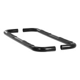 Aries Automotive 3 in. Round Side Bars for 2003-2009 RAM 3500, 2500, 2002-2008 1500 - 205008 Step Bars, Diameter, Steel, Black Powdercoated, Dodge, Pair thumbnail 2