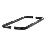 Aries Automotive 3 in. Round Side Bars for 2003-2009 RAM 3500, 2500, 2002-2008 1500 - 205008 Step Bars, Diameter, Steel, Black Powdercoated, Dodge, Pair thumbnail 3