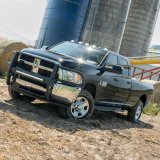 Aries Automotive RidgeStep Running Boards 2055536 Board, RidgeStep, Steel, Black Textured Powdercoated, 6.500 in. Diameter, Cab Length, 91.000 in. Long MegaCab, Dodge, RAM, Pair thumbnail 1